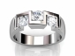 platinum multi diamond ring MPA54 raised view