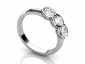 bezel diamond trilogy rings MPA55 profile view