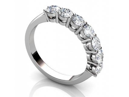 diamond multi stone ring MPA56 profile view