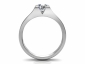 Womans Diamond engagement ring through finger SAW29 