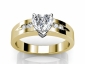 Heart shape Diamond ring yellow gold SAY04 image view