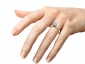 Diamond ring SAY11 on finger view 