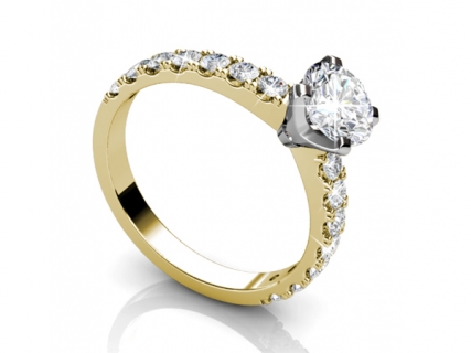 Engagement ring SAY22 profile view 
