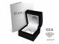 Diamond engagement ring SAY38 yellow gold in box image with GIA 