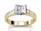 Diamond engagement ring SAY38 yellow gold raised image  