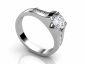 multiple diamond solitaire ring SAPA29 side view 