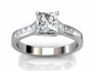 Engagement ring solitaire multiple diamonds SAPA34 raised view