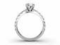 Diamond Engagement ring SAP22 through finger view
