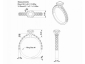 Diamond Engagement ring SAP22 CAD view 