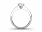 Platinum ring SAP38 profile through finger  view
