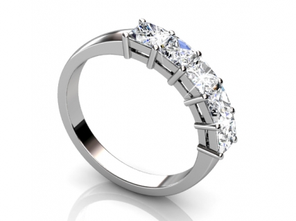 diamond multi stone rings MPA58 profile view 