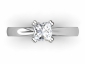 diamond engagement rings SWP45 solitaire birds eye view