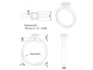 diamond engagement rings SWP46  CAD view