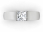 princess cut diamond solitaire rings SWP51 birds eye view