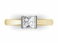 gold engagement rings SYP33 birds eye view