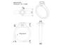 yellow and white gold rings SYP41 CAD view