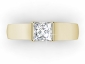 gold solitaire rings SYP51 birds eye view 