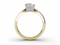 gold rings SYP52 through finger view