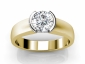 Diamond yellow and white gold rings SYR17 raised view 