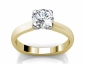 gold stirrup band ring SYR23 raised view 