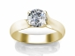 yellow gold engagement rings SYR28 raised image view 
