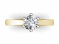 solitaire rings SYR30 gold birds eye view 