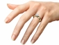 diamond ring SYR67 on finger view