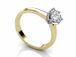 rings solitaire round cut diamond SYR70 profile view