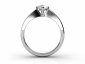 Engagement ring SPAFO5 through finger view
