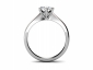 Engagement ring SPAR12 through finger view