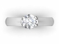 Round diamond engagement ring SPAR21 birds eye view 