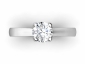 stirrup band diamond engagement ring SPAR23 birds eye view