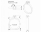 stirrup band diamond engagement ring SPAR23 CAD view