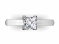 princess diamond ring SPP32 birds eye view 