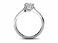 Engagement ring SPR14 through finger view