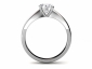 Solitaire ring through finger view SPR19