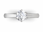 Engagement ring SPR25 round diamond SPR25  birds eye view