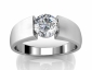 tension set engagement ring SPR26 raised view