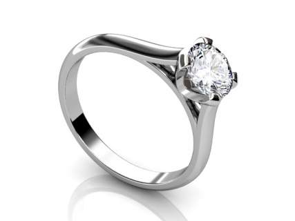 Diamond ring SPR31 engagement profile view 