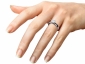 engagement ring SPR68 on finger view