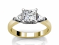 Yellow and White Gold Trilogy SAY42 raised view 