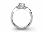 Engagement ring SAPA24 through finger view