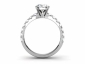 Engagement ring SAPA36 through finger view