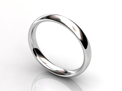 thin elipse wedding rings WLP02
